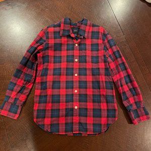 GAP Kids Red and Blue Plaid Shirt Size M 7-8